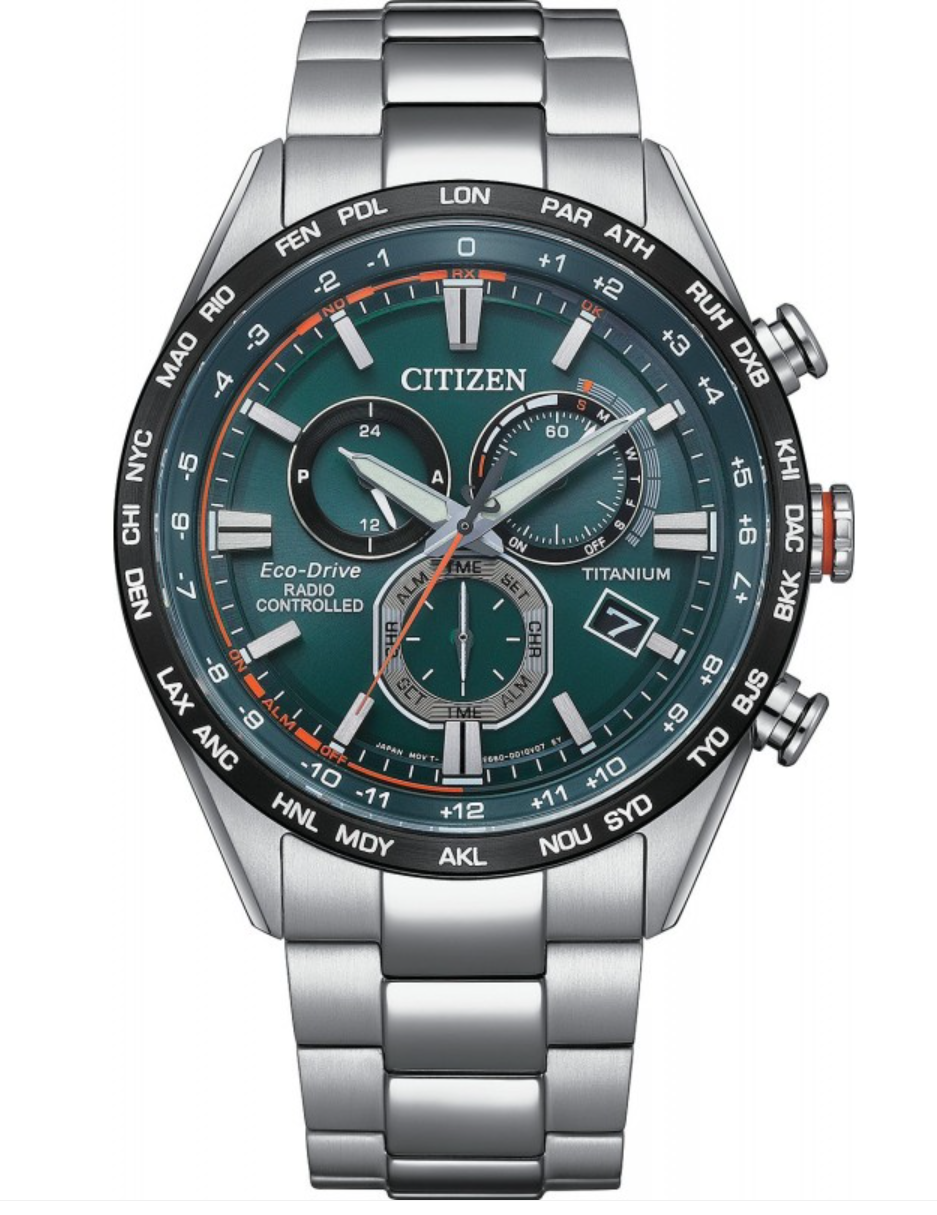 Citizen Eco-Drive Radio Controlled Titanium Chronograph 43mm CB5946-82X